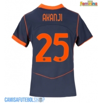 Camisa de time de futebol Inter Milan Manuel Akanji #25 Replicas 3º Equipamento Feminina 2025-26 Manga Curta